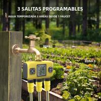Sistema De Riego Inteligente Con 1/2/3 Salidas Timer Automático Para Jardín Exterior Programador De Riega Faucet Y Mangueira - details 21