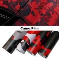 Película De Camuflaje Para Coche Impermeable Autoadhesiva PVC Cambio De Color Serie De Camuflaje Negro Rojo Para Motocicleta Adhesivo De Vinilo Para Automóviles - details 0
