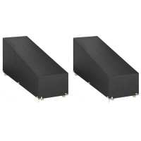 vidaXL Fundas para tumbonas 2 uds 12 ojales polietileno en dimensiones 205x75x40 cm/205x75x40/70 cm/200x65x35/60 cm - details 1