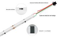 Tira De LED RGBIC Tuya Smart WIFI Flexible 12V IC Addressable WS2811 Para Alexa Google Control Por APP Luz Neón RGB Para El Hogar - details 3