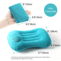 Cojín Inflable Portátil De Ultra Suave Para Soporte De Cuello Y Lumbar Cómodo Para Camping Piscina Y Viaje Color Variado - details 1