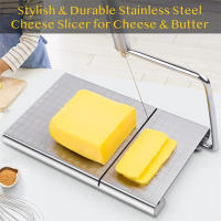 LMETJMA Cortador De Queso Ajustable Con Cinta Y 5 Repuestos Ecológico De Acero Inoxidable Para Bloque De Queso Con Escala Precisa JT53 - details 5