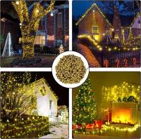 Luces Solares LED Para Exterior 23-99ft Con 50-300 Luces Guirnalda De Hadas Para Decoración De Navidad Y Halloween Impermeables Y Duraderas - details 12