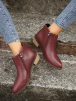 SP Botas Chelsea nuevo Botas de Mujer Botas Gruestas Tacón Bajo Botas de cuero botines retro Primavera y botas individuales Botas Cortas Mujer, - details 23