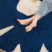 Carpetas Grandes De Área Azul Klein Para Sala De Estar Cómodas Suaves Para Dormitorio Decoración Moderna Hogar Aesthetic Para Mesa De Café - details 2