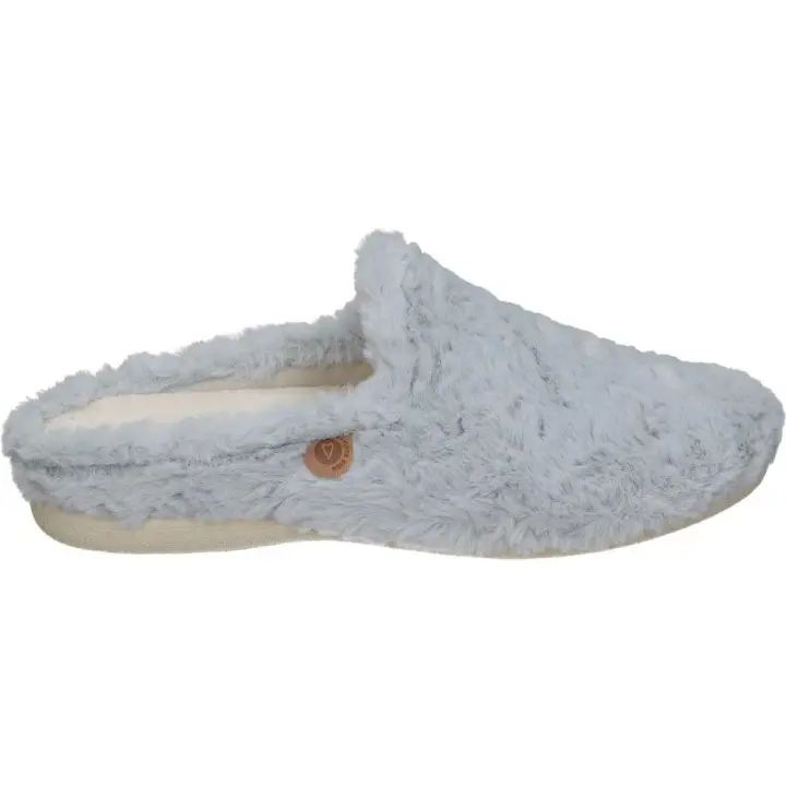 VIVANT | Zapatilla de Casa Destalonada Vivant para Mujer – Pantuflas en Color Gris – Zapatillas para Casa sin Cierre – Con Borreguito – Cómodas – Confort – Relax – Modelo 242025 - 1