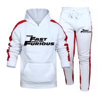 Conjunto De Deporte Para Hombre Con Capucha Sudadera Casual Estampado Joven Pantalones Elásticos Para Gimnasio Y Calle Ropa Térmica Para Correr - details 1