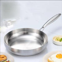 Sartén De Frying Pan De Acero Inoxidable 316 Antiadherente Para Estufa De Gas Y Cocinador Inducción Cocina Ecológica 28cm - details 1