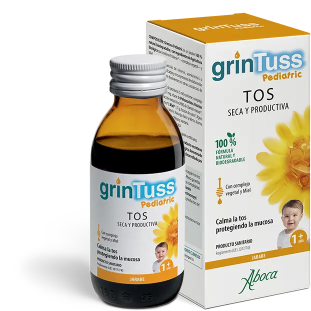 Aboca Grintuss Pediatric Jarabe 180g Calma la tos - 1