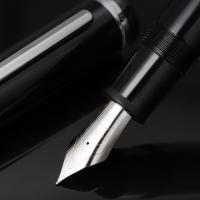 Pluma Fuente JinHao X159 De Acrílico Negro Con Clip De Metal Punta Fina 0.5mm Para Oficina Y Escuela Regalo De Papelería - details 7