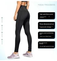 Pantalones de Yoga de cintura alta para mujer, pantalones largos deportivos ajustados para entrenamiento deportivo, elásticos, de secado rápido - details 4