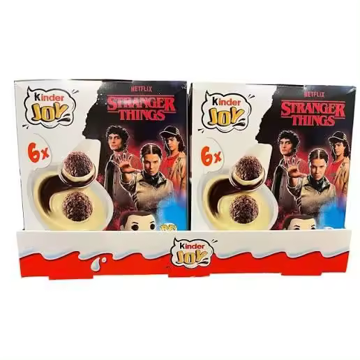 Kinder Joy Stranger Things - Caja de 24 unidades (4 cajas de 6 unidades cada caja) - 1