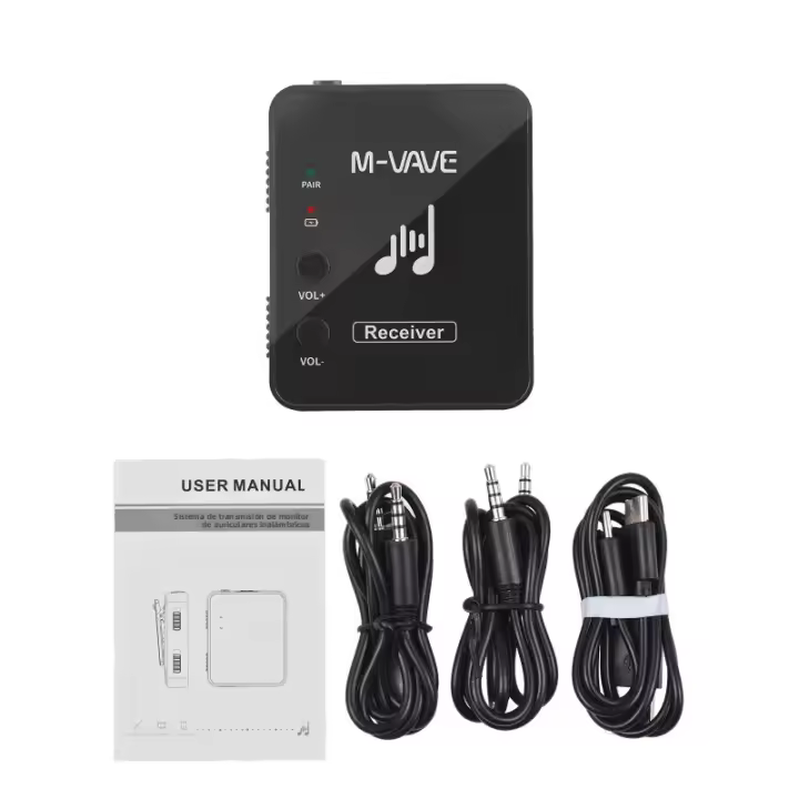 Sistema De Transmisión Inalámbrico M-VAVE WP-10 2.4GHz Monitores Auriculares Recargables Transmisor Y Receptor - 1