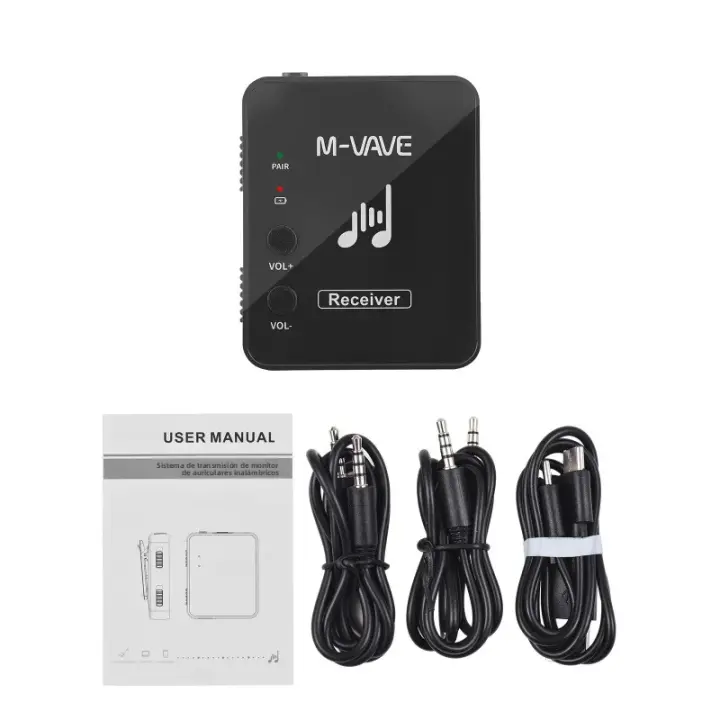Sistema De Transmisión Inalámbrico M-VAVE WP-10 2.4GHz Monitores Auriculares Recargables Transmisor Y Receptor - 1