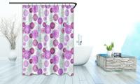 Cortina de ducha de material peva con dibujos variable, 1 panel.tela impermeable, 180x180cm,cortina de partición gruesa a prueba de moho, cortina decorativa de baño, 1 paquete - details 5