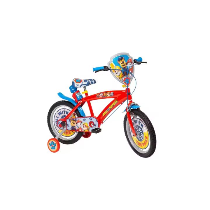 Toimsa ++ Bicicleta 16" Paw Patrol -ENTREGA 48 HORAS - con Ruedas de Entrenamiento y Frenos - 1