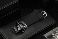 Reloj Mecánico De Lujo Para Hombre WINNER Deportivo Con Esqueleto Luminoso Y Correa De Goma Resistente Al Agua Y Al Shock - details 4