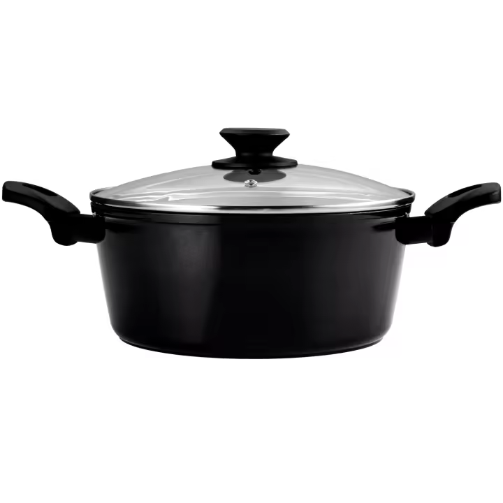 Fagor Vivant - Olla Negra de Aluminio Forjado, Todo Tipo de Cocina, Inducción, Mango Ergonómico, Antiadherente Bicapa, Libre de PFOA/PFTE - 1