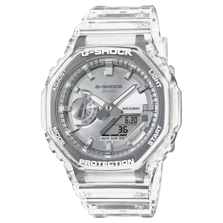 Reloj G-SHOCK Casio GA-2100BM-7A8ER Classic Hombre Correa Transparente Sumergible (200m) - 1