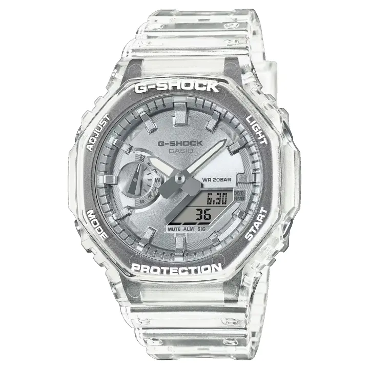 Reloj G-SHOCK Casio GA-2100BM-7A8ER Classic Hombre Correa Transparente Sumergible (200m) - 1