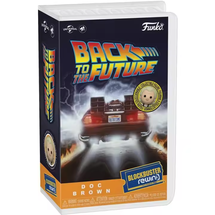 Funko Rewind Blockbuster: Doc Brown de Regreso al Futuro - 1