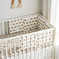 LALA - Ropa de Cama para Cuna de Bebé, ropa de Cama para nuevo nacido, Valla anticolisión para Bebé, Algodón Puro, Cabeza de Oso, 30x30x6, Pieza Entera Lavada. - details 3