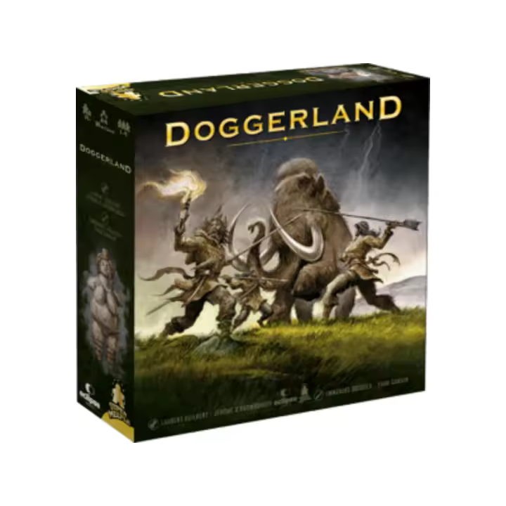 Doggerland, Juego de Mesa en Español, con Solitario - 1-4 Jugadores - Partidas 60-120 Minutos, últimas unidades - 1