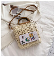 Bolso de Mujer JIOMAY 2023 Verano Bolsos de Mano de Diseñador Bolso de Hombro de Playa con Mango de Madera Cierre de Cordón Tejido de Poliéster - details 11