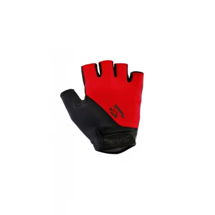 Spiuk - Guantes de ciclismo cortos XP Rojo/Negro para uso en verano, con almohadillado GEL anatómico y tecnología ErgodryFresh® bielástica, talla M - 1