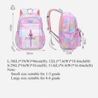 Bonita mochila informal y colorida para niñas, mochila para la Escuela pridiale de adolescentes, mochilas para bibliotecas de primary para adolescentes, Morado degradado, L - details 0