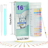 100Pcs Kit De Pruebas Para Acuario Con Esteros De Prueba Y Botella De Prueba Agua De Río Y Salada Para Medición De Calidad Del Agua - details 7