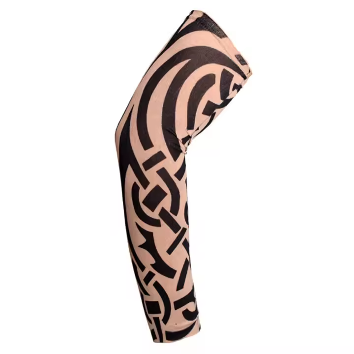 1PC Protección UV Para Brazos Flor Arm Tattoo Sin Costuras Mangas De Protección Solar Para Hombres Y Mujeres Mangas Térmicas Para Exterior - 1