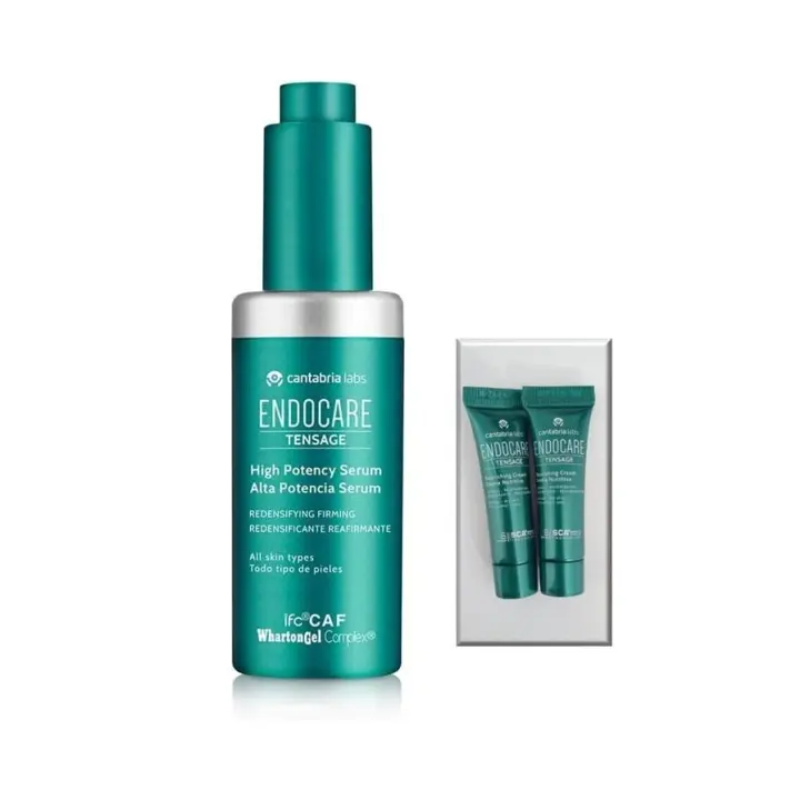 Cantabria Endocare Tensage Alta Potencia Serum 30 ml+ Regalo 2 Mini tallas Crema nutritiva 5ml - Regenerador, reafirmante, redensificante - 1
