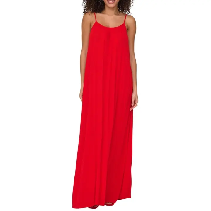 ONLNIKI STRAP MAXI DRESS WVNHigh Risk Red - 1
