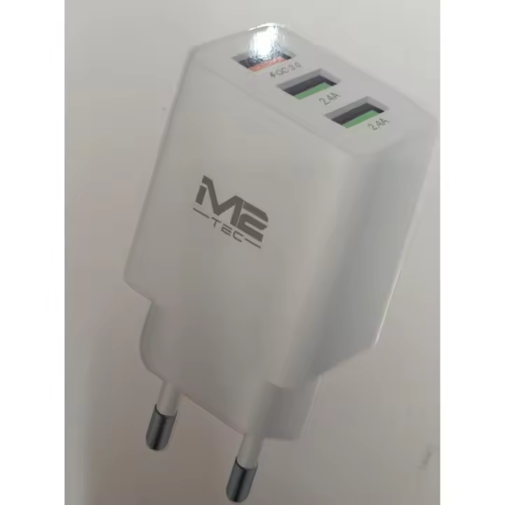 CARGADOR RÁPIDO 3 PUERTO USB V-8075 - 1
