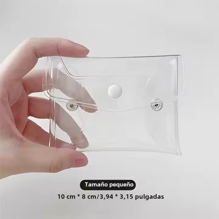 Bolsa De Maquillaje Transparente Organizador Portátil De PVC Para Pinceles Y Productos De Higiene Personal Impermeable Para Almacenamiento De Estationery - 1