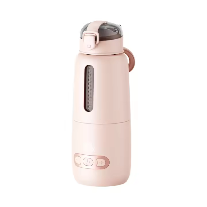 Calentador de leche portátil para bebé, calentador de biberones inalámbrico para calentar agua sobre la marcha, calentador de biberones recargable por USB para viajes, coche, exteriores - 1