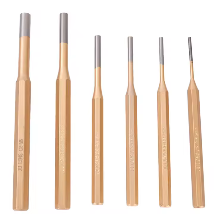 Set De 6 Piezas Chisel De Punta Redonda Para Perfilar CR-MN Acero 3-8mm Herramientas Manuales Para Carpintería Y Carving - 1