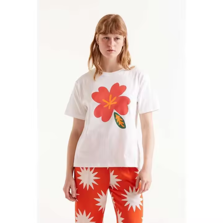 Camiseta print flor, Compañía Fantástica - 1