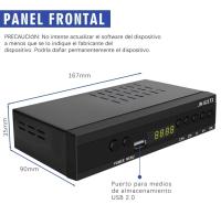 Nueva Version 2024 Español TDT GRABADOR Decodificador con  TV DVB-T T2 H265 HEVC FTA Full HD PVR, USB, HDMI, SCART, Sintonizador de TV Digital Terrestre, Receptor Digital de Alta definición Full HD 1080p HD JN 821T2 TV Graba en HD - details 1