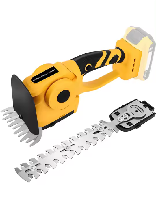 Podadora De Arbustos Portátil Sin Cables 2 En 1 Para Jardín Y Césped Compatible Con Batería DE-Walt 20V MAX 1500RPM - 1
