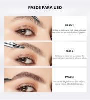 QIC 4 Puntas - Efecto Microblading Natural, Resistant to Agua 48h, Fórmula Antichanchas, Diseño Exclusive de 4 Garras para Trazo Preciso - details 8