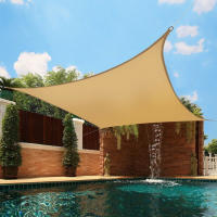 Vela de Sombra Rectangular Impermeable de 2x3m, Tela de Sombra Impermeable para jardín y Terraza, protección UV, Blanco Lechoso - details 0