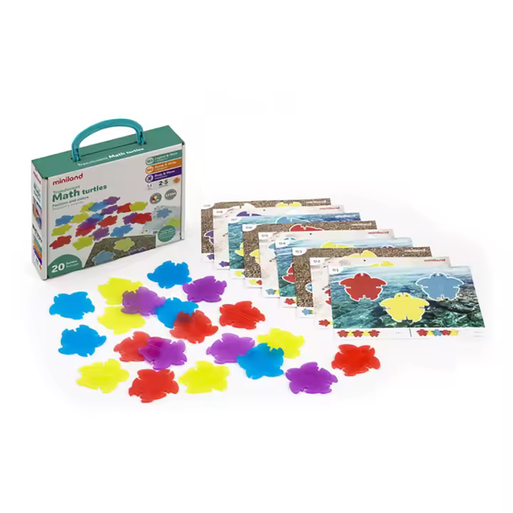 Color y posición Translucent Math Turtles - 1