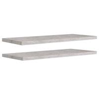 vidaXL Estante flotante de pared 2 uds MDF 90x23,5x3,8cm Blanco brillante, negro brillante, gris brillante Mueble Almacenaje Estantería para Oficina, Estudio, Dormitorio Estantería/Librería/ mueble de Almacenamiento - details 6