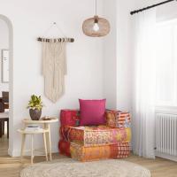 vidaXL Puf modular con cojín Cojín Decorativo de Asiento Cojines de muebles de salon - details 1