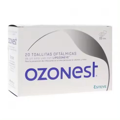 Esteve OZONEST 20 TOALLITAS OFTALMICAS - Alivio Nocturno para Bebés - Infusión de Tila, Melisa y Azahar - 1
