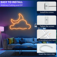 Tira De Lámparas LED Neón Bluetooth RGB 32.8F/10M DC12V Impermeable Para Decoración De Casa Y Exterior Con Varias Colores - details 7