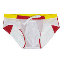 Shorts De Baño Para Hombres Sexy Estirado Talla Pequeña Traje De Baño Deportivo De Playa Verano Con Empuñadura Y Relleno Push-up Material Poliéster Spandex - details 13