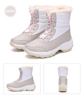 Botas De Mujer Impermeables Con Plataforma Para Invierno 2023 Botas De Tobillo Con Peluche Aislante Botas De Nieve Para Exterior - details 15